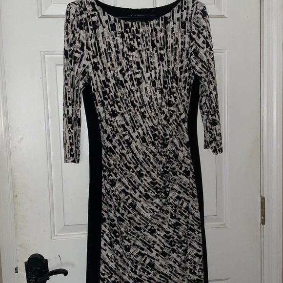 Ralph Lauren Black and White Sheath Dress - Picture 3 of 3